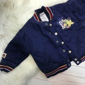 Vintage Mickey Mouse Disney Varsity Bomber Jacket